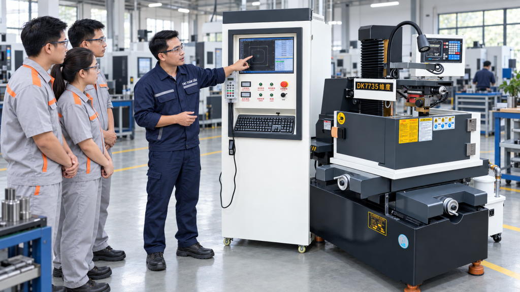 Quy trình vận hành máy cắt dây CNC